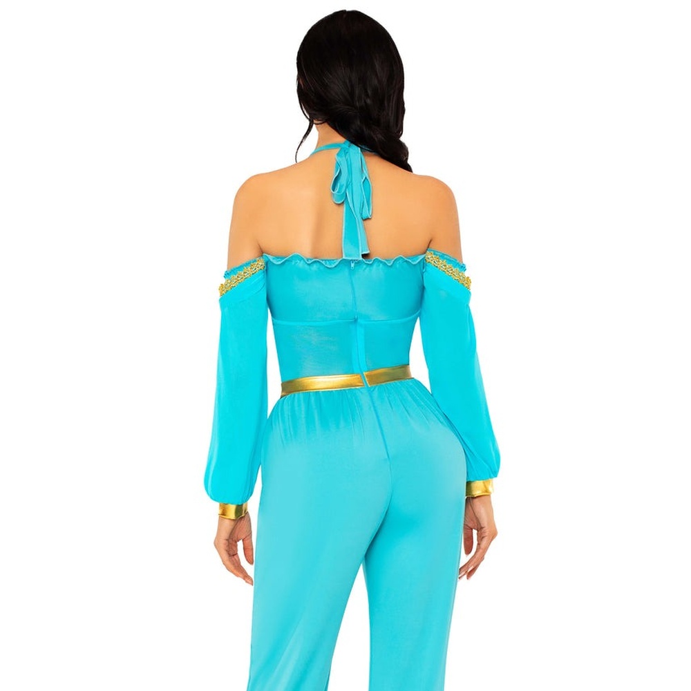Leg Avenue - Desert Princess Halter Jumpsuit Kostüm - Türkis